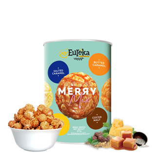 Eureka popcorn merrymix แบบกระปุก น้้ำหนัก 300 กรัม BBF. 28/01/24