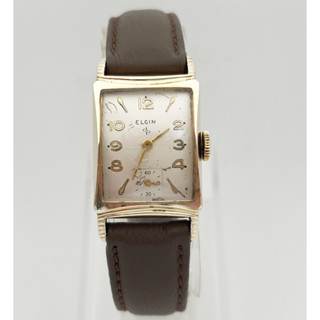 นาฬิกา ELGIN MENS VINTAGE 558 17 JEWELS USA 10K GOLD BEZEL NO.171 (ไขลาน)