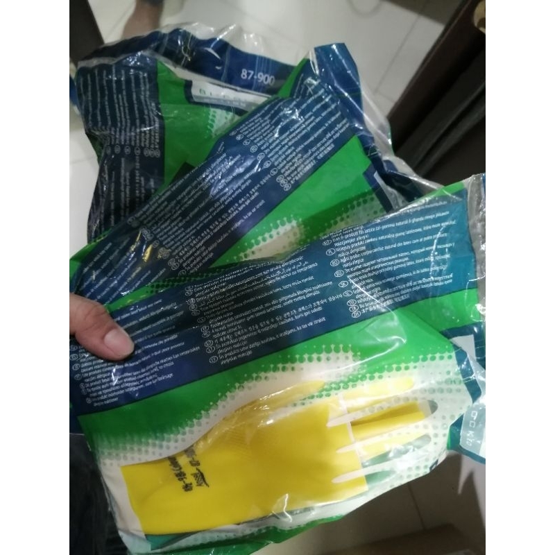 ราคา2คู่ #Ansell ถุงมือยาง​ธรรมชาติ​และนีโอพรีน ชุด 2คู่​ ไซส์​L