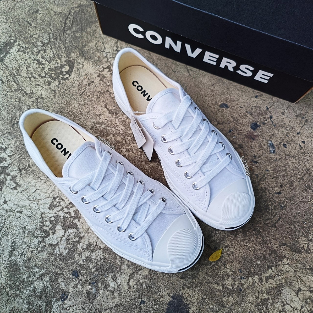 รองเท้าคอนเวิร์สแจ็ค CONVERSE รุ่น JACK PURCELL COTTON OX รหัส 16-4056CBK 16-4057CWW