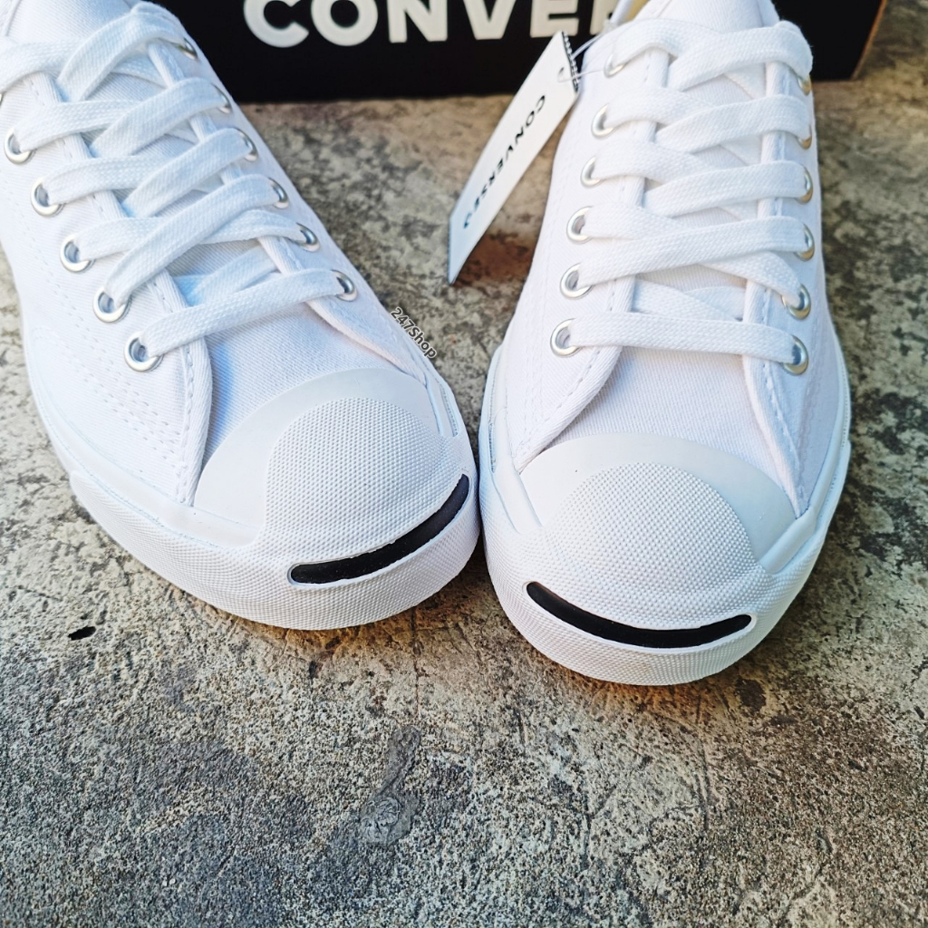 รองเท้าคอนเวิร์สแจ็ค CONVERSE รุ่น JACK PURCELL COTTON OX รหัส 16-4056CBK 16-4057CWW