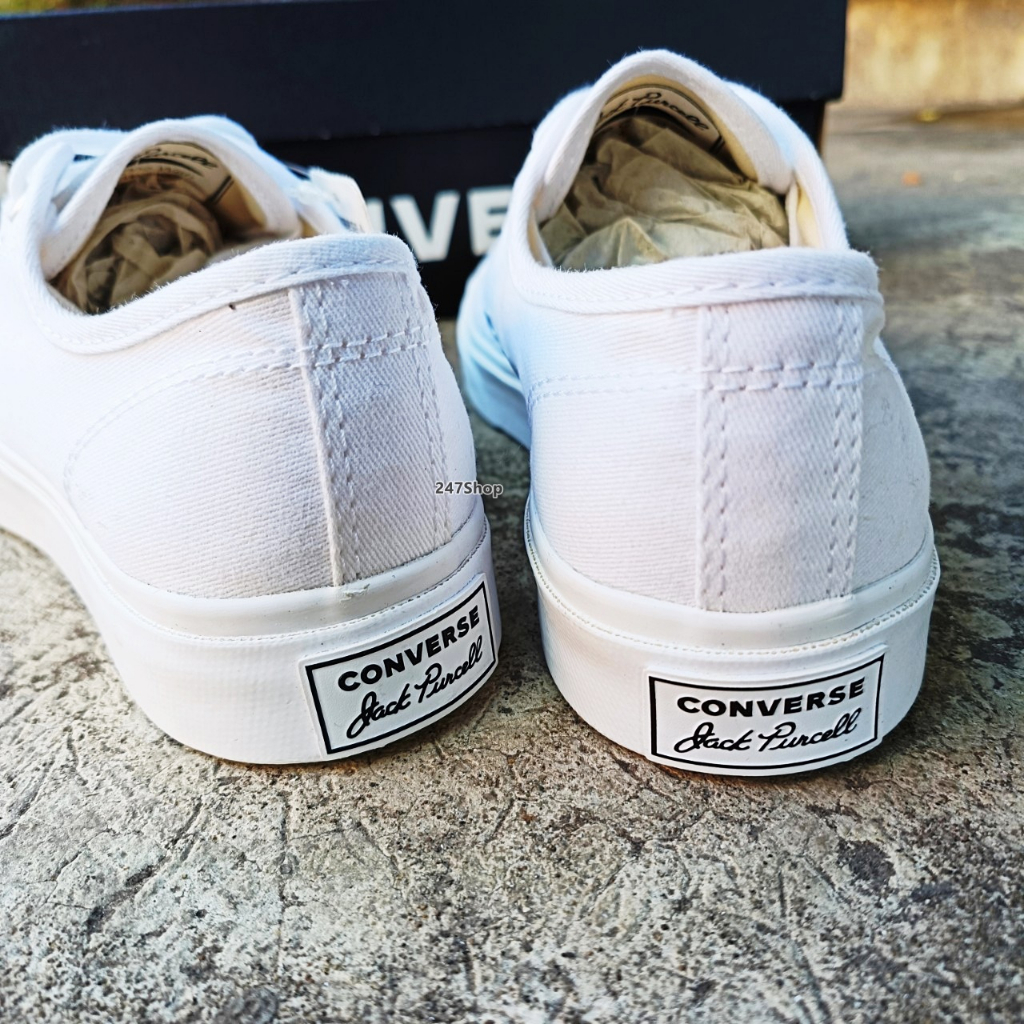รองเท้าคอนเวิร์สแจ็ค CONVERSE รุ่น JACK PURCELL COTTON OX รหัส 16-4056CBK 16-4057CWW