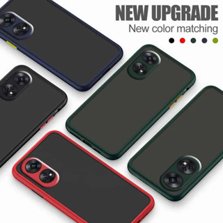 พร้อมส่ง Case OPPO Reno8T เคสออฟโป้ เคสกันกระแทก ปุ่มสีผิวด้าน ขอบนิ่มหลังแข็ง เคสโทรศัพท์ Reno8T