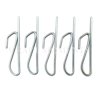 CRAFT MOMENTS: ตะขอม่านจีบ ตะขอโทโซ่ แขวนม่าน CURTAIN HOOKS ทำจากเหล็กเคลือบกันสนิม แข็งแรง ยาว7ซม.
