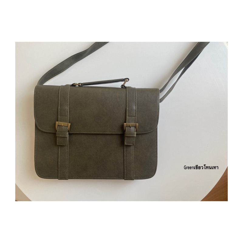 [มีโค้ดลด100บ]HEAPER  BUSINESS กระเป๋าหนัง PU ใส่เอกสาร สะพายข้าง Messenger bag