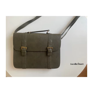HEAPER BUSINESS กระเป๋าหนัง PU ใส่เอกสาร สะพายข้าง Messenger bag