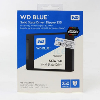 SSD (Solid State Drive) เอสเอสดี อุปกรณ์จัดเก็บข้อมูล SSD 2.5 SATA 250.GB (5Y) WD Blue (WDSSD250GB-SATA-3DNAND)