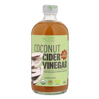 CCV Coconut cider vinegar 480ml. น้ำส้มสายชูหมักจากน้ำกะทิ ไขมันต่ำ ขวดแก้ว🇹🇭