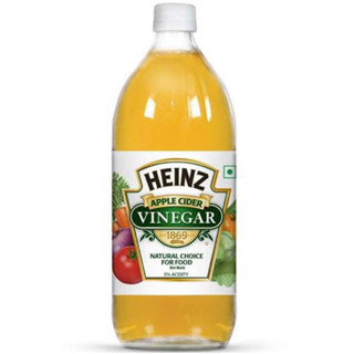 Heinz apple cider vinegar ไฮนส์ น้ำส้มสายชูหมักจากแอปเปิ้ล ขวดแก้ว นำเข้าจากสเปน🇪🇸 473มล.