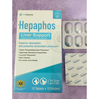 Hepaphos Liver Support (100เม็ด)  วิตามินบำรุงตับสำหรับน้องหมาและน้องแมว