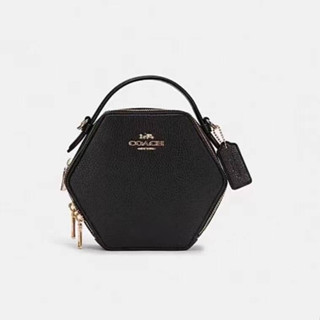 COACH HEXAGONAL CROSSBODY (COACH C5786) GOLD/BLACK