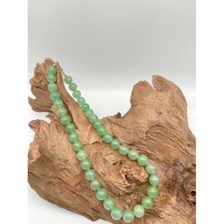 Natural Aventurine Stone Round Beaded Necklace Available in 6 mm 8 mm 10 mm Necklace for men and women