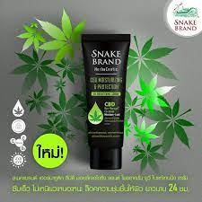 Snake Brand HerbaCeutic CBD Moisturizing&amp;Protect UV Whitening Serum 180 ml. เฮอร์บาซูติค มอยส์เจอไรซิ่ง แอนด์ โพรเทคชั่น