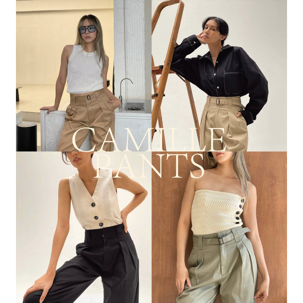 TGDA.CO - กางเกงผ้า Body girl รุ่น Camille pants (พร้อมส่ง)