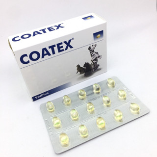 Coatex 60 Capsules วิตามินบำรุงขนและผิวหนังสุนัขและแมว