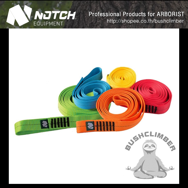เชือกแบนเย็บห่วง 29 kN Notch Nylon Loop Runners NNLR