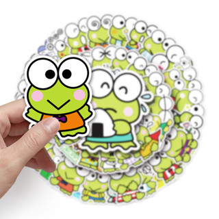 ✨พร้อมส่ง✨SANRIO Kero Kero Keroppi ผสม sticker มาย เมโลดี้ สติกเกอร์กันน้ำรูปแบบที่แตกต่างกัน 50ชิ้น