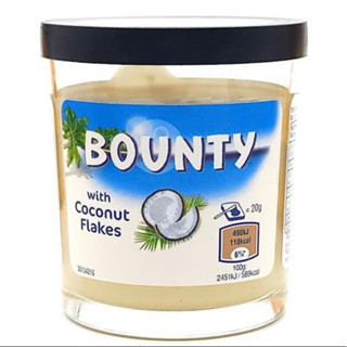 Bounty spread with coconut flakes 200g.สเปรดทาขนมปังรสมะพร้าว บาวตี้ นำเข้าจากเยอรมัน🇩🇪