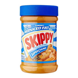 Skippy peanut butter 25%less fat reduced fat superchunk462g.เนยถั่วสูตรไขมันน้อยลง แบบหยาบ นำเข้าจากอเมริกา🇺🇸