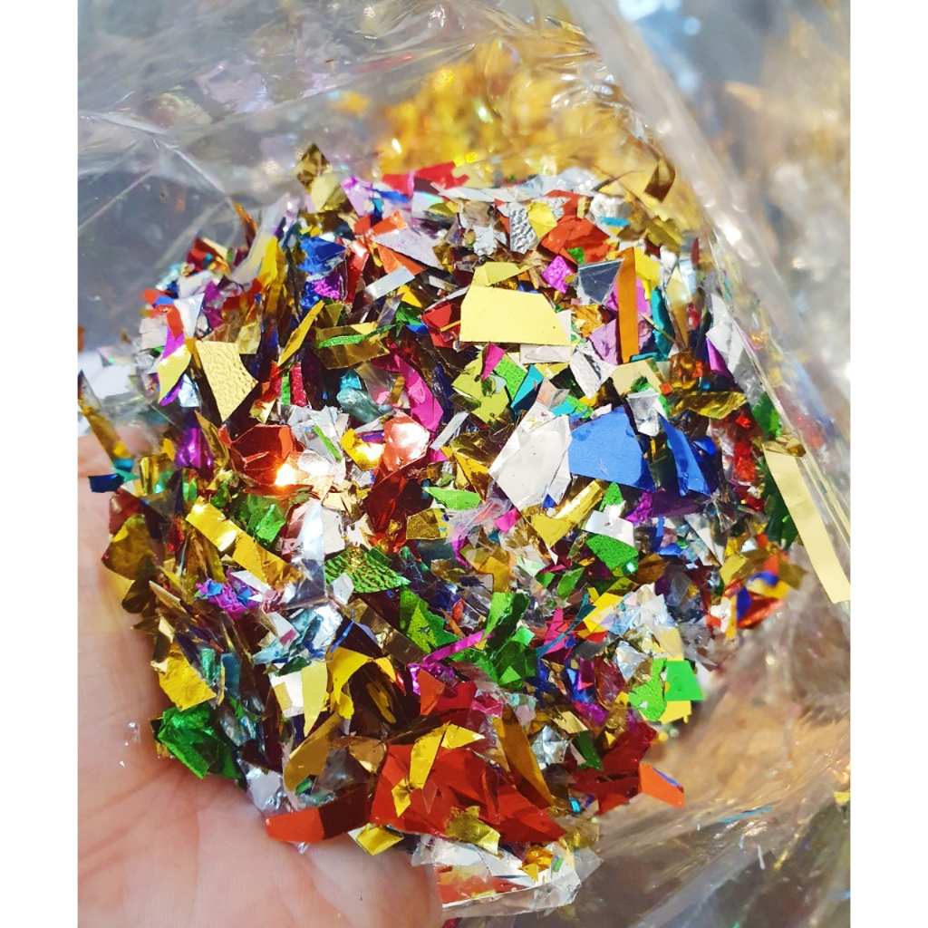 กลิตเตอร์โปรย (ฝอย) ใช้โปรยงานสำคัญ แต่งงาน,วันเกิด,คอนเสริต,อีเว้นท์,เชงเม้ง ให้บรรยากาศมีสีสัน สนุกสนาน กิจกรรมต่างๆ - รูปที่ 2