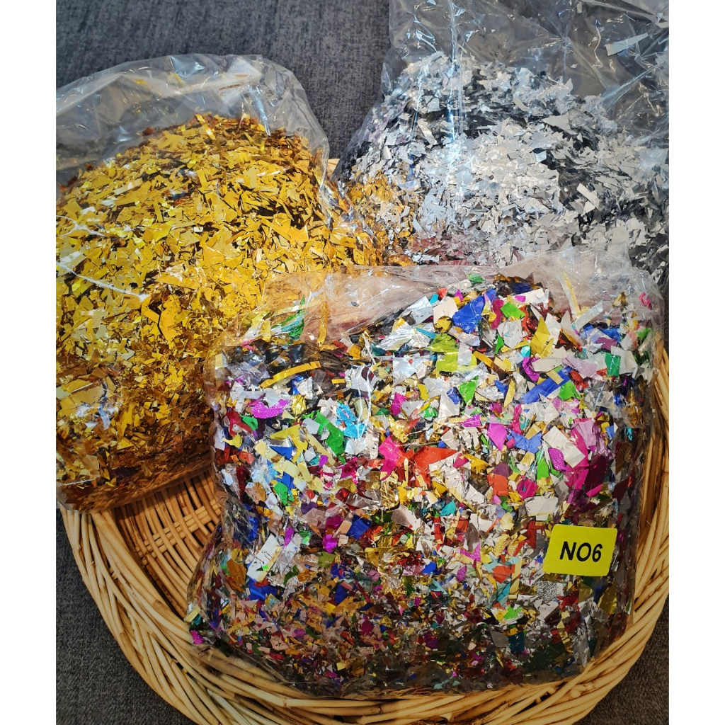 กลิตเตอร์โปรย (ฝอย) ใช้โปรยงานสำคัญ แต่งงาน,วันเกิด,คอนเสริต,อีเว้นท์,เชงเม้ง ให้บรรยากาศมีสีสัน สนุกสนาน กิจกรรมต่างๆ