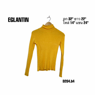 เสื้อไหมพรมคอเต่าสีเหลือง EGLANTIN อก 32 ยาว 22  D204.b4