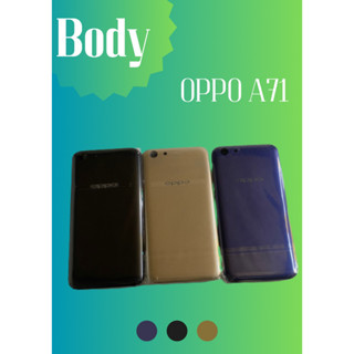 บอดี้ Oppo A71 แกนกลาง+ปุ่มข้าง+เลนกล้อง ฟรีชุดไขควงครบชุด+แคปล่าติดกันรอย+วงแหวนฟรุ๊งฟริ๊งติดมือถือ PN Shop