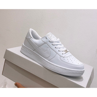 Air Force 1 รองเท้าพ้าไป รองเท้านักเรียน 36-45 white lover