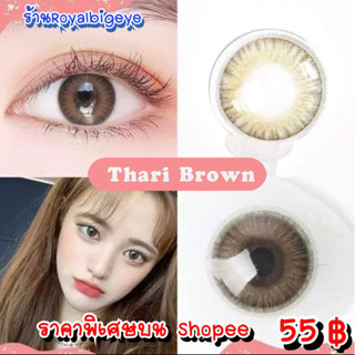 คอนแทคเลนส์🎀 Thari Brown 🎀(Wink Lens)[มีค่าสายตาสั้นถึง 700]💝 สีน้ำตาลขนาดมินิลายสวยขายดี