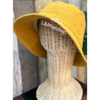 หมวกบักเก็ต หมวกแฟชั่น Bucket hats ผ้าฟอก งานไทยพร้อมส่ง ใส่ได้ทุกเพศ