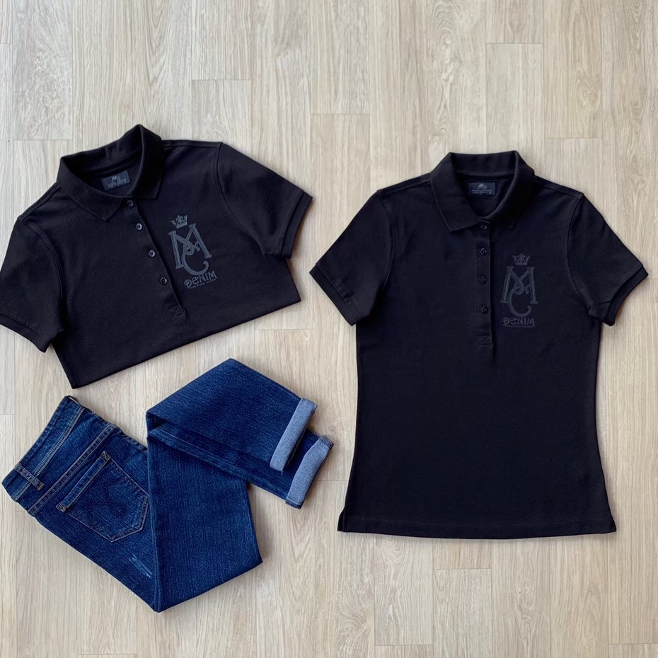 Mc Lady เสื้อยืดคอโปโล Mc ของแท้ 1000%