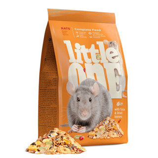 Little One Feed For Rats 900g. อาหารหนูแรท สูตรสมดุล ธัญพืชรวมกว่า 19 ชนิด มียัคค่าช่วยลดกลิ่นมูล