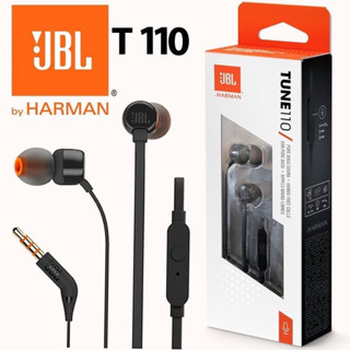 JBL T110 หูฟังอินเอียร์ 3.5mm พร้อมไมค์ รับประกัน60วัน earbuds