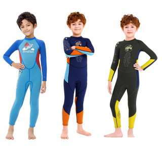 ราคาชุดว่ายน้ำเด็กผู้ชาย เก็บอุณหภูมิได้ ผ้าNeoprene ความหนา2.5mm.