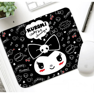 KUROMI  BFB  แผ่น รอง MOUS แผ่นสี่เหลี่ยม ลาย KRM BFB  นุ่มมือ ขนาด 21 x 26 cm สวยงาม น่าใช้งานงานสวย BY  MANOPNEST SHOP