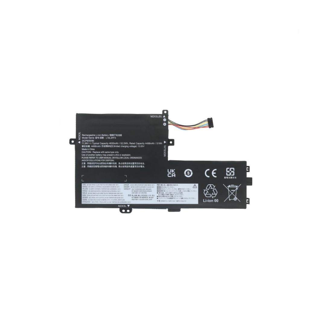 Battery Notebook Lenovo Ideapad S340 C340-15 L18M3PF7 L18L3PF3 L18C3PF6 L18M3PF6 11.34V 52.5Wh 4630m