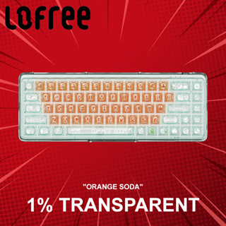 คีย์บอร์ด LOFREE 1% "Orange Soda" Transparent (ภาษาอังกฤษ) ประกันศูนย์ 1 ปี