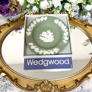 Wedgwood Jasperware Sage Green Trinket Dish จาน 4.5 นิ้ว