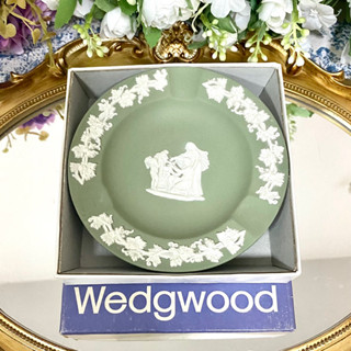 Wedgwood Jasperware Trinket Dish Sage Green จาน 4.5 นิ้ว