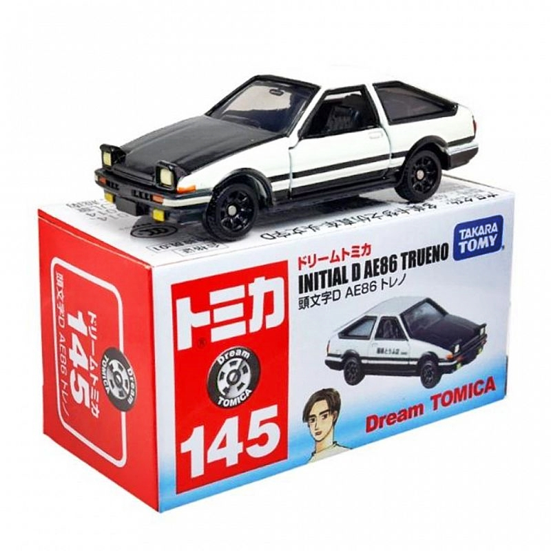 โมเดลรถเหล็ก Tomica No.145 Initial D AE86 Trueno งานหายาก น่าเก็บสะสม