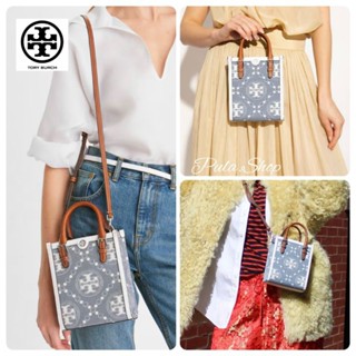 Tory Burch T Monogram Jacquard Denim Mini Tote 005