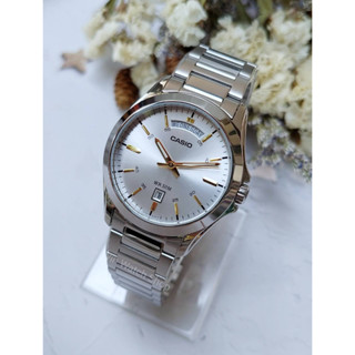 นาฬืิกา Casio  รุ่น MTP-1370D-7A2 นาฬิกา ผู้ชายสายแสตนเลส - ของแท้ 100% รับประกันสินค้า 1 ปีเต็ม