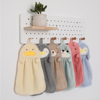 (พร้อมส่ง) ผ้าเช็ดมือแบบแขวน ผ้าเช็ดมือ ผ้าเช็ดมือลายน่ารัก