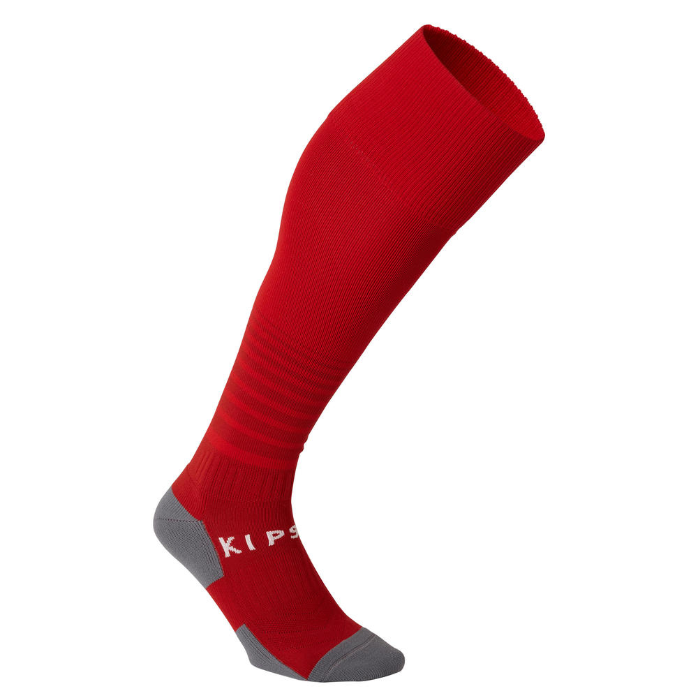 ถุงเท้าฟุตบอลเด็ก ถุงเท้าฟุตบอล สีแดง สีน้ำเงิน สีดำ สีขาว KIPSTA Kids' Football Socks F500 Petrol B