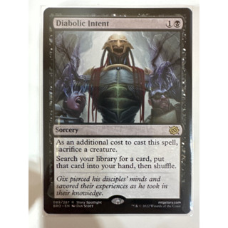 Diabolic Intent ชุด The Brothers’ war ระดับ Rare สภาพ Mint พร้อมส่งของแท้ ชุด BOT 089/287