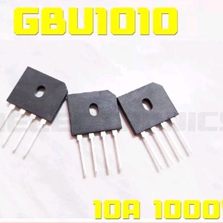 GBU1010 ไดโอดบริจด์ 10A 1000V Bridge Rectifier    1ตัวต่อแพ็ค