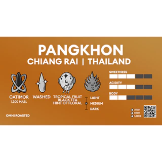 Thailand Chiang-Rai Pangkhon (Washed) เมล็ดกาแฟคั่ว ดอย ปางขอน MOTMOT COFFEE