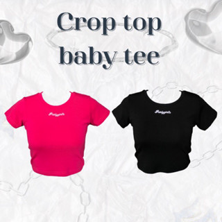 เสื้อ CROP TOP Baby tee พร้อมจัดส่ง‼️