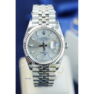 Rolex Datejust 36 mm. steel Automatic swiss movement silver dial