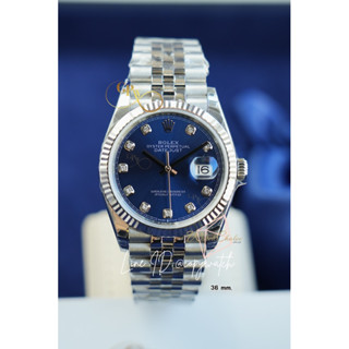 Rolex Datejust 36 mm. Blue dial automatic swiss movement